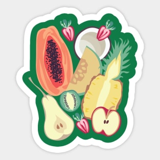 Tropical Fruits Sticker